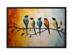 Bird on Branch Canvas Painting