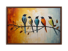 Bird on Branch Canvas Painting