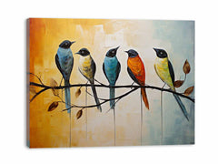 Bird on Branch Canvas Painting