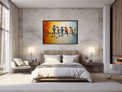 Bird on Branch Canvas Painting