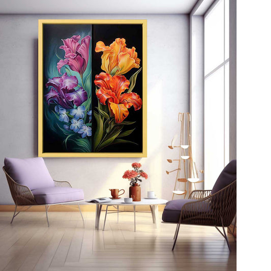 Two Flowers Canvas Art Print