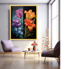 Two Flowers Canvas Art Print