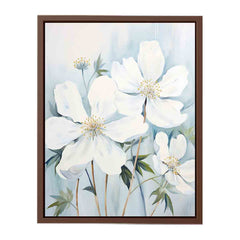White Flower Canvas Art Print
