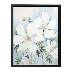 White Flower Canvas Art Print