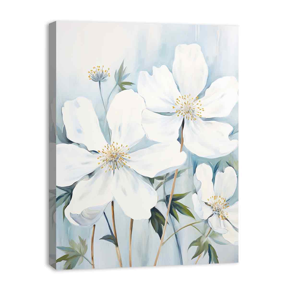 White Flower Canvas Art Print