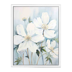 White Flower Canvas Art Print