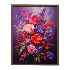 Purple Red Flower Canvas Art Print