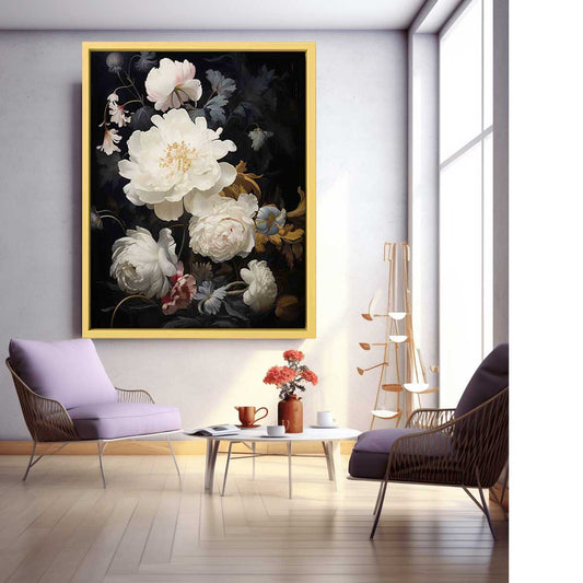 Flowers painting Canvas Art Print