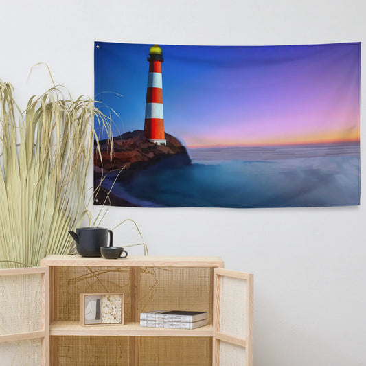 Lighthouse Painting Flag