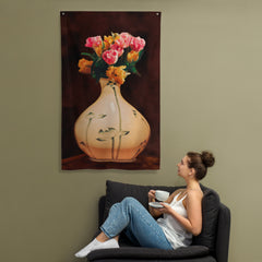 Tulip Flower Flag Tapestry wall hanging