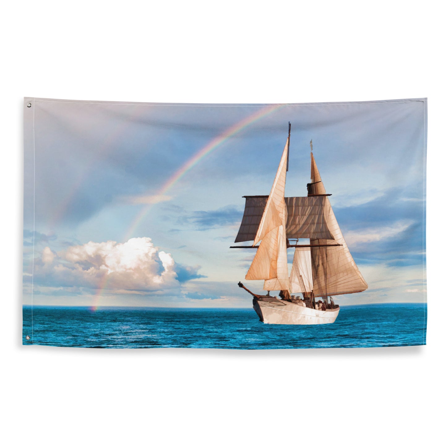 Sailing Ship Rainbow Flag