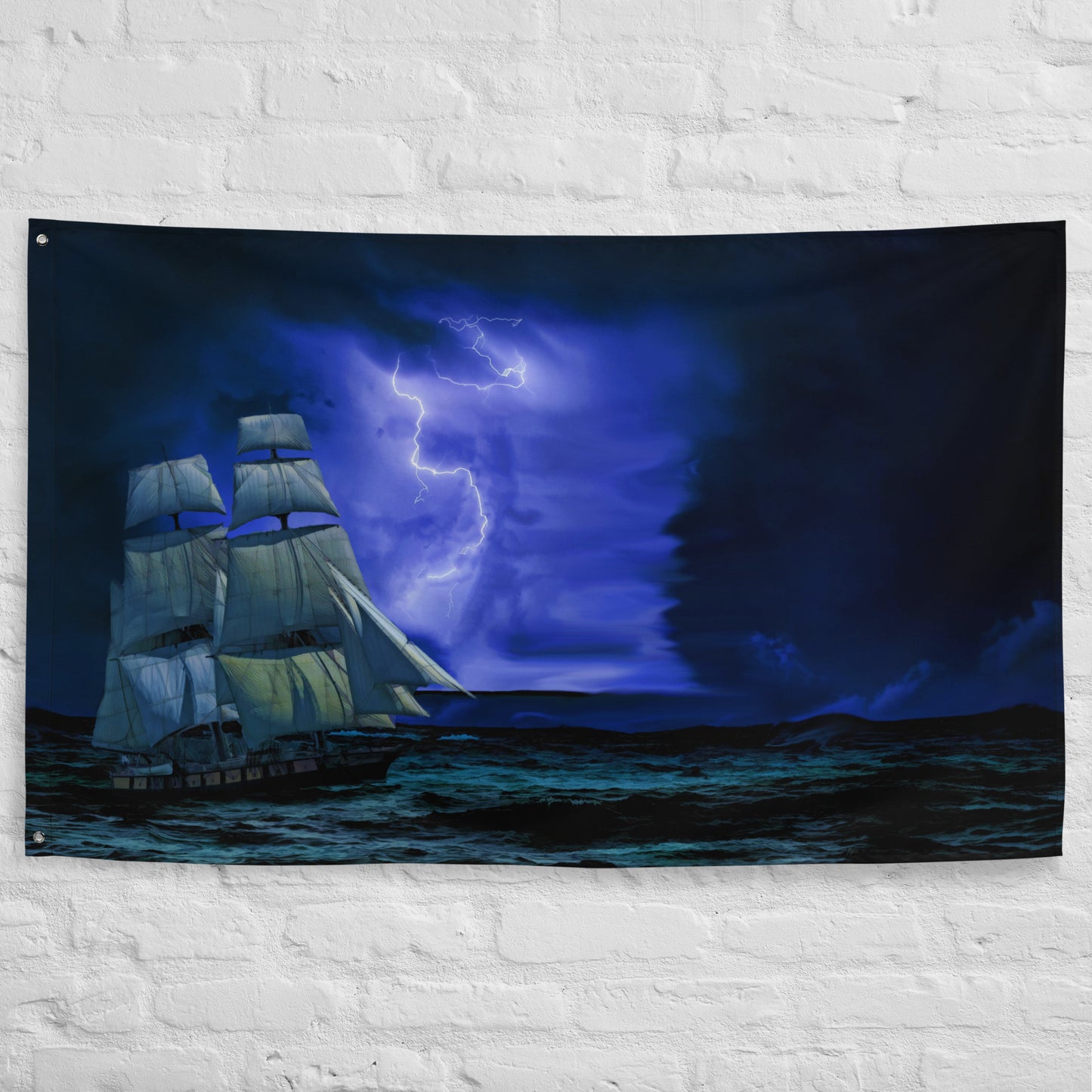 Sailing Ship Lightning Flag