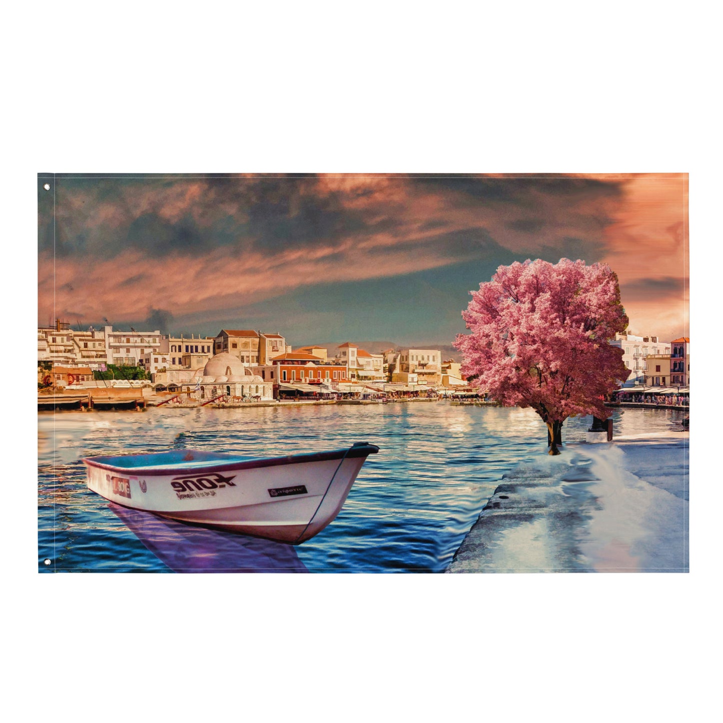 Pink Tree  Boat Flag