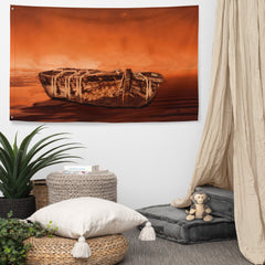 Vintage Boat Flag Tapestry wall hanging