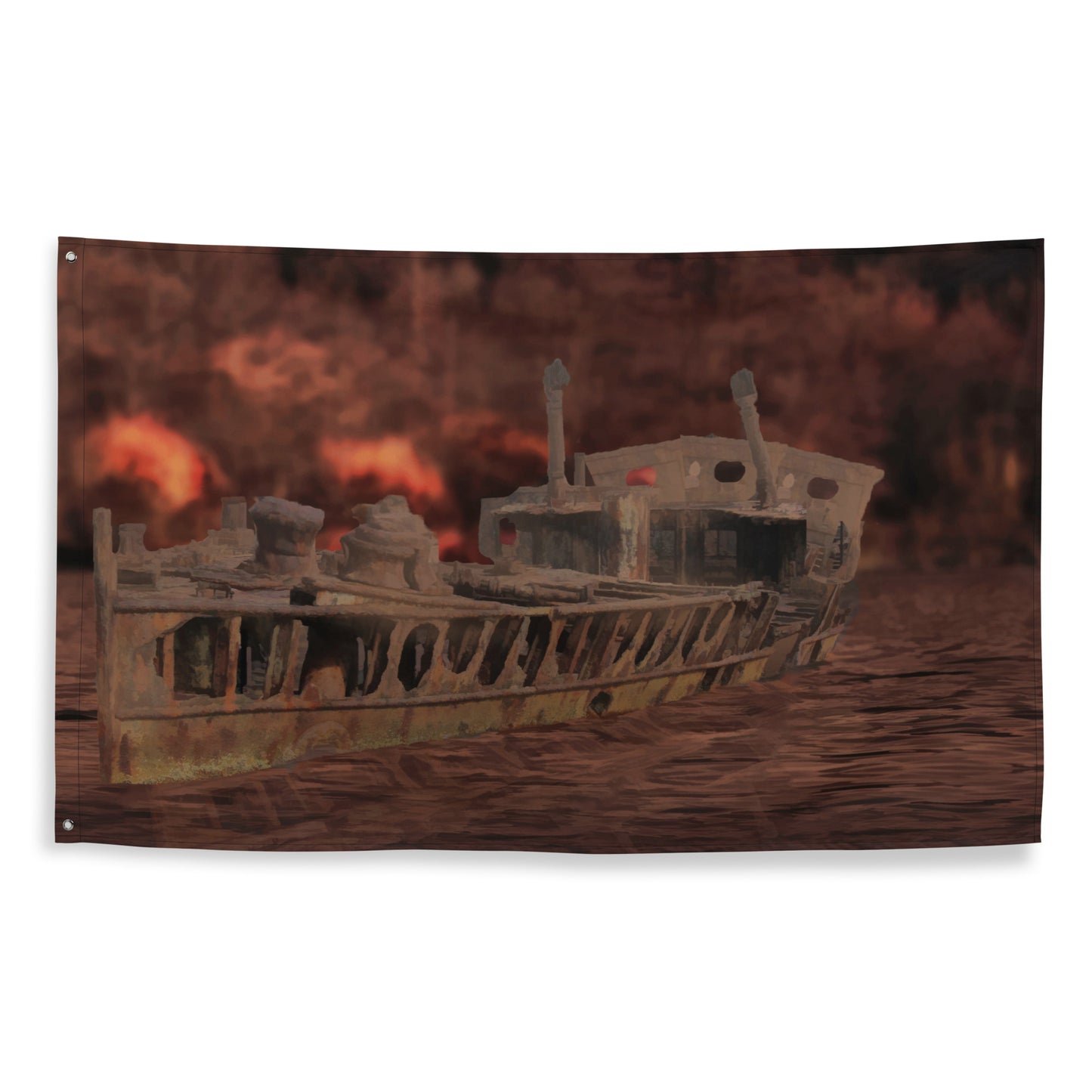 Vintage Boat Flag Tapestry wall hanging