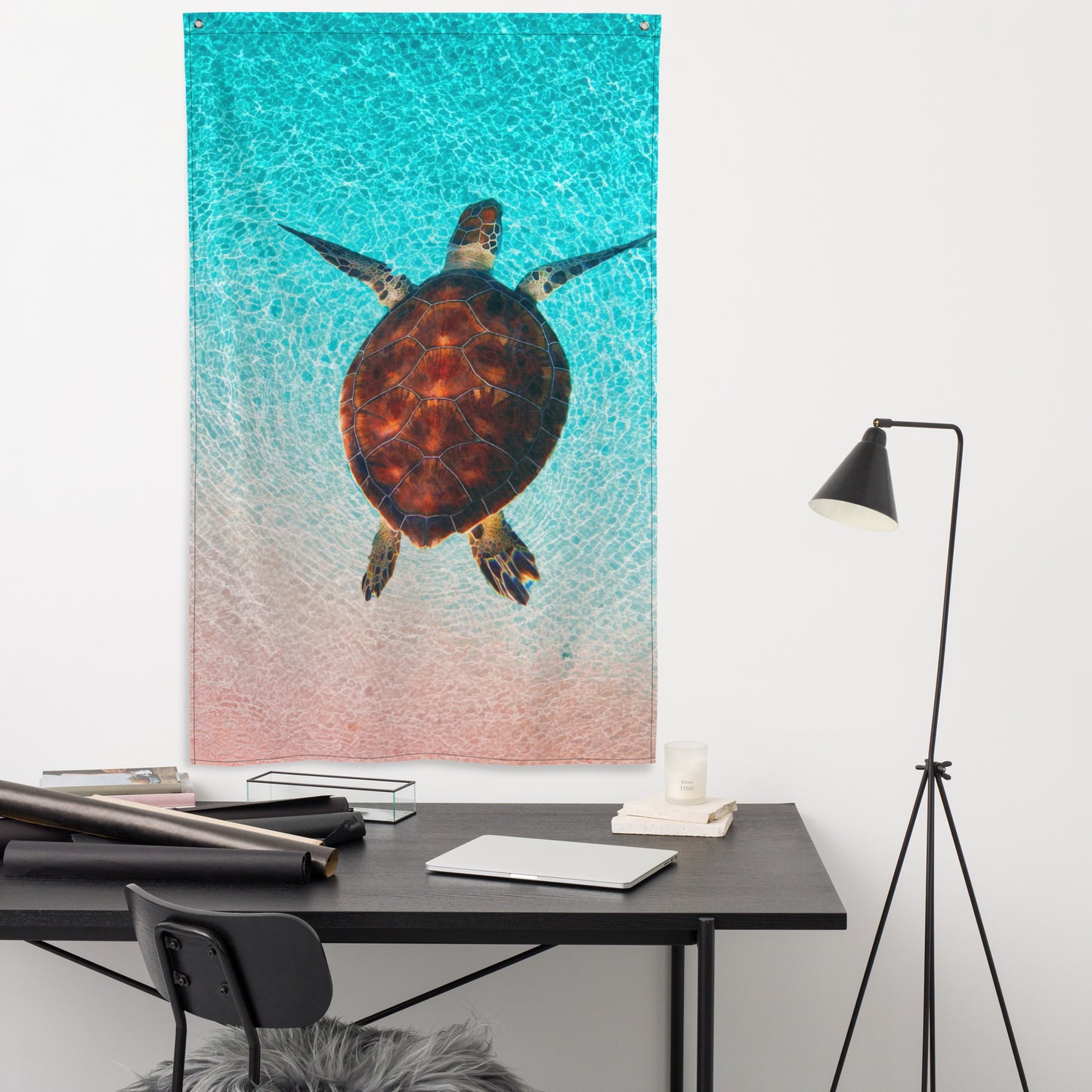 Sea Turtle Wall Art Painting Flag Tapestry