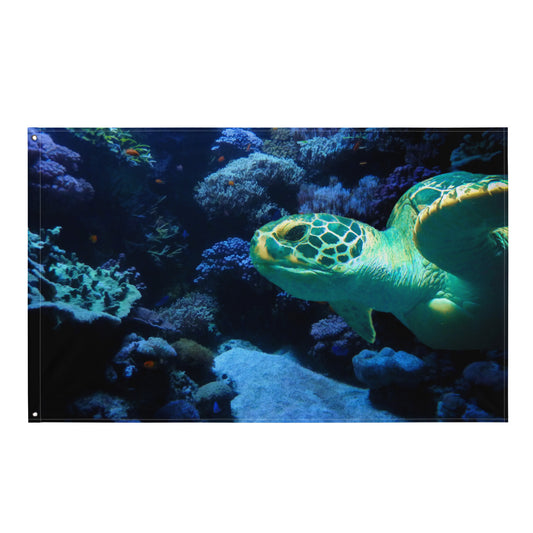 Turtle  Art Painting Flag Tapestry