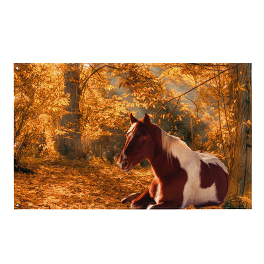 Horse Wall Art Painting  Flag Tapestry