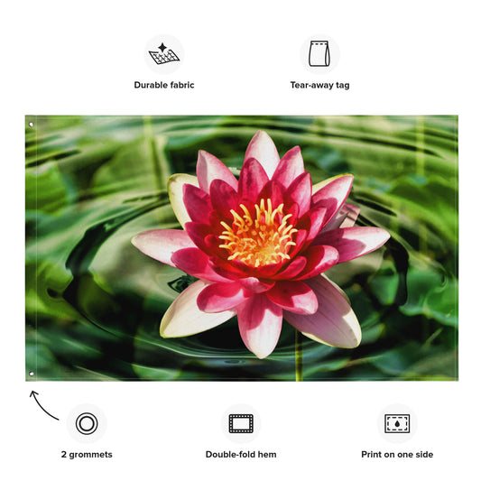 Lily Flower Painting Wall art Flag Tapestry