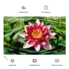 Lily Flower Painting Wall art Flag Tapestry