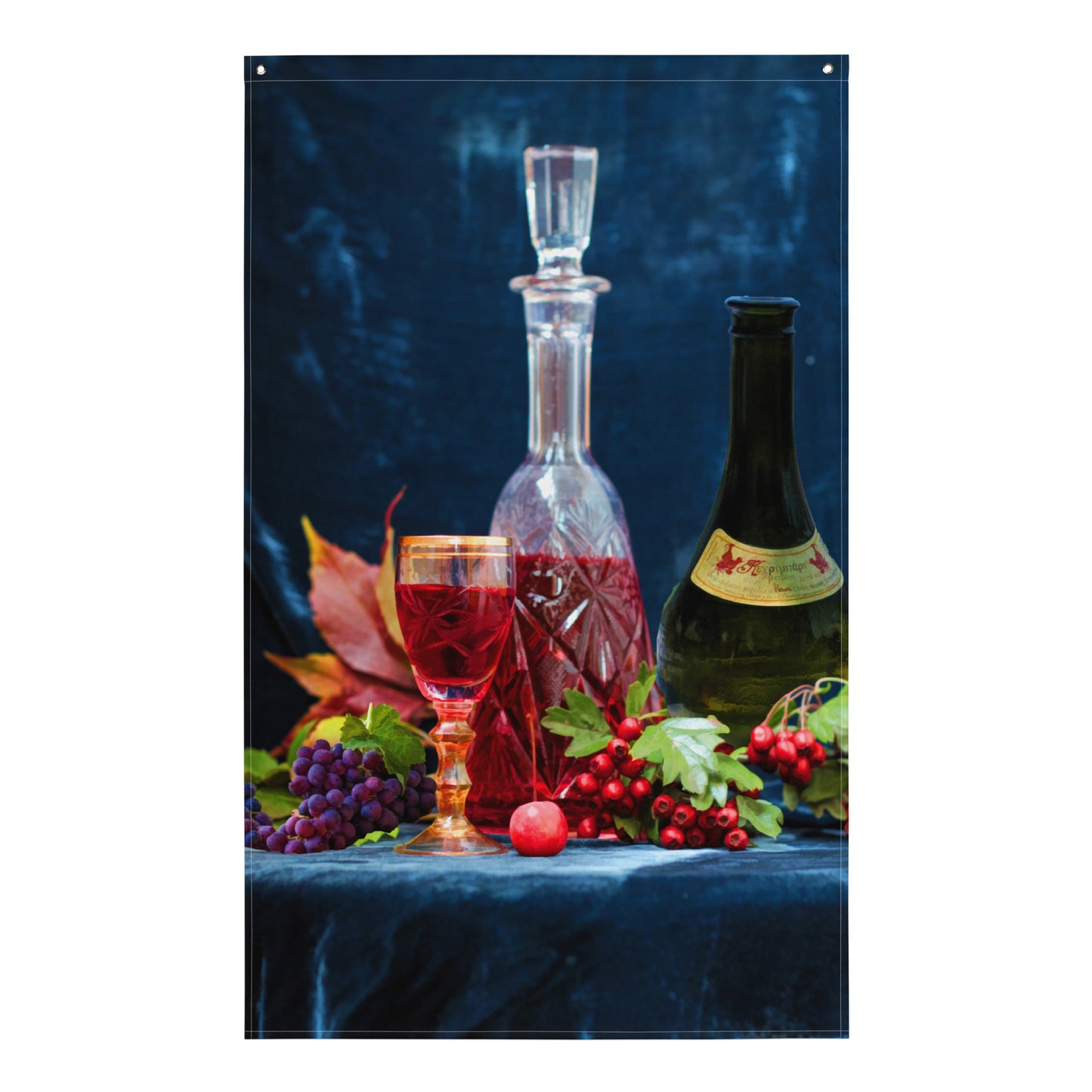 Wine Painting Flag Tapestry