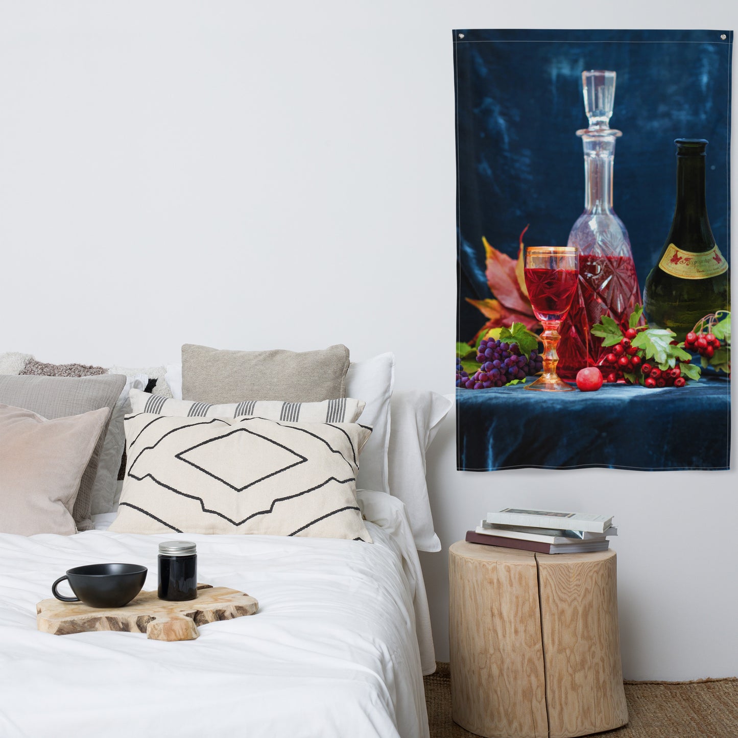 Wine Painting Flag Tapestry