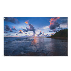 Ocean Clouds  Painting Flag Tapestry