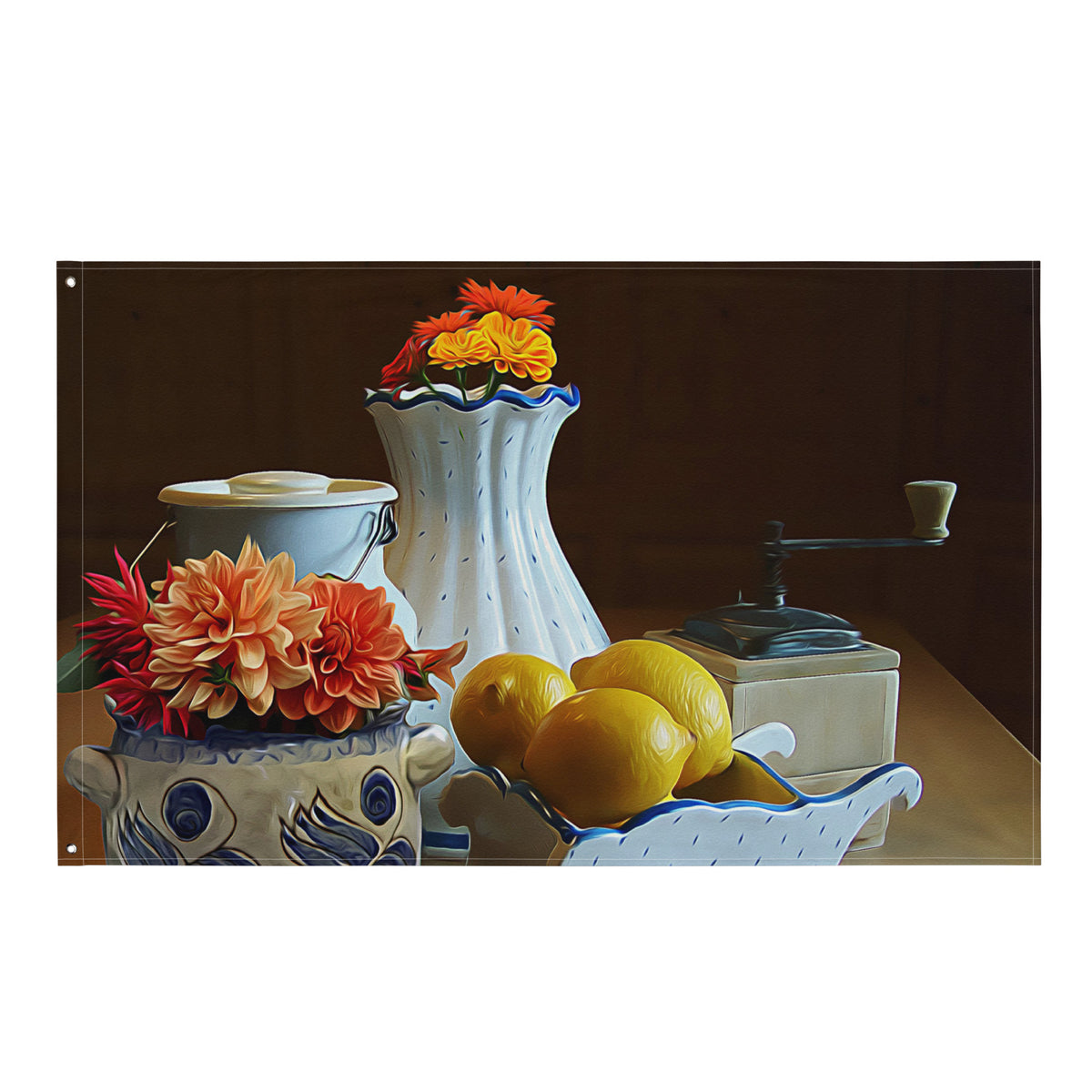 Still Life Painting 3 Flag Tapestry