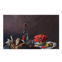 White Wine Painting Flag Tapestry