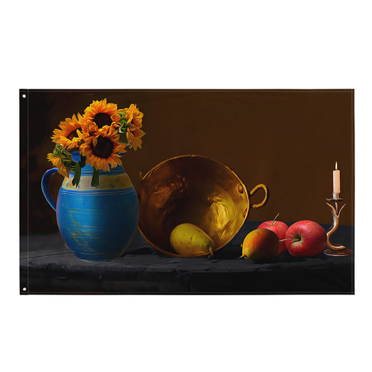 Wok Still Life Painting Flag Tapestry