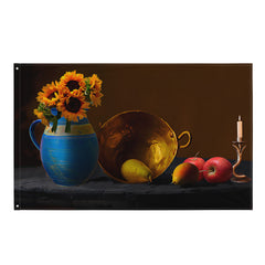Wok Still Life Painting Flag Tapestry