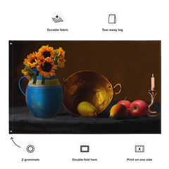 Wok Still Life Painting Flag Tapestry