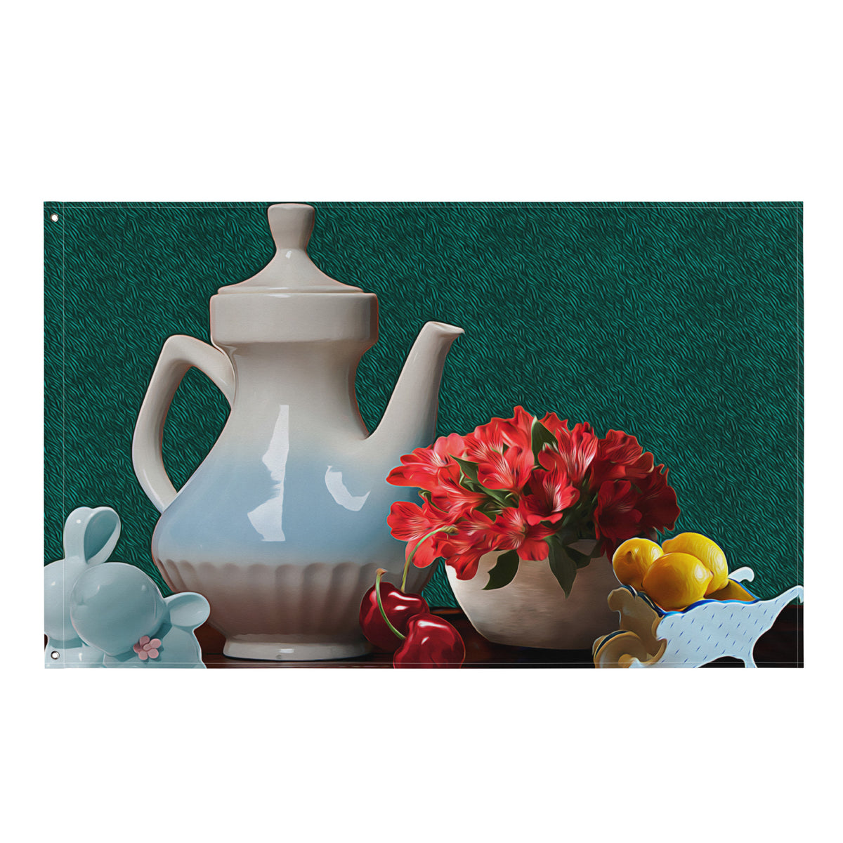 Still Life Painting 8 Flag Tapestry