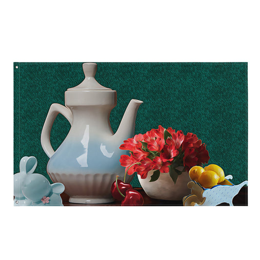 Still Life Painting 8 Flag Tapestry