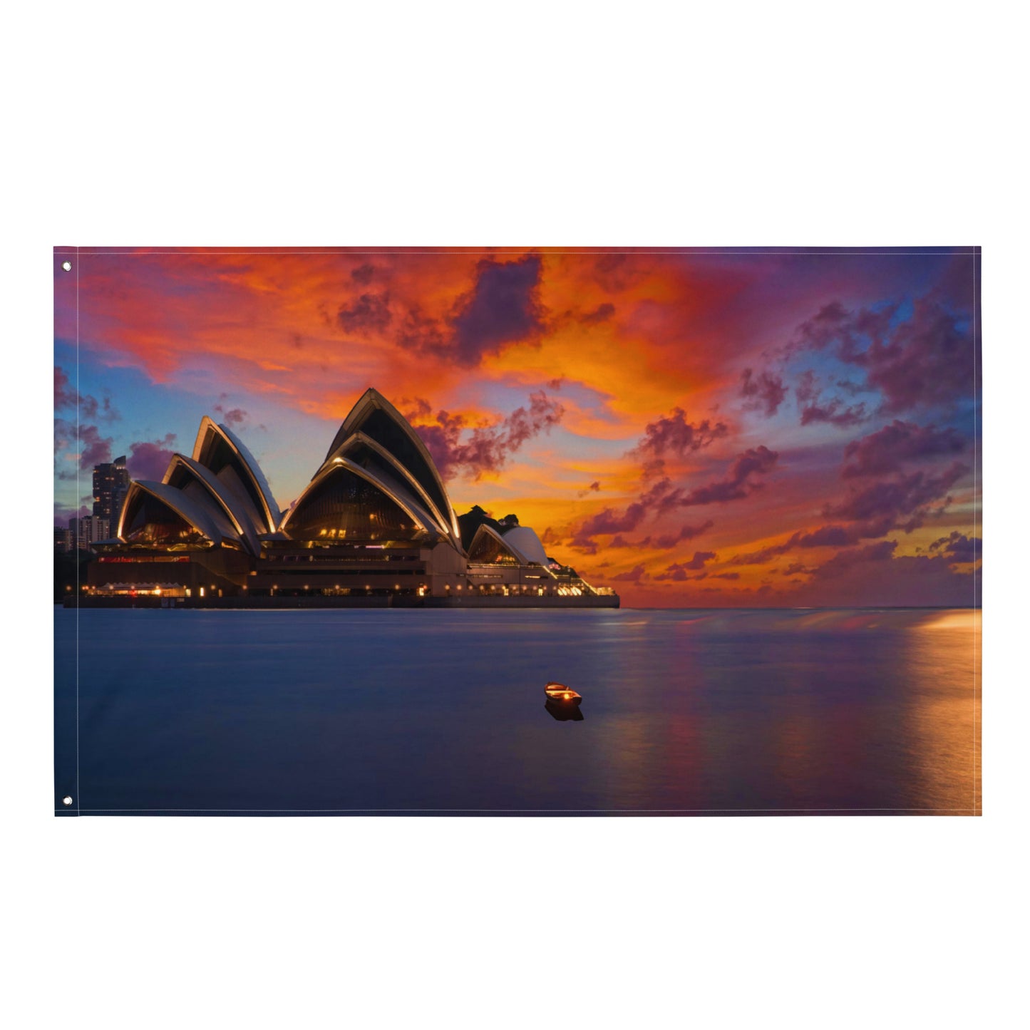 Sydney Opera House Painting Flag Tapestry