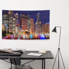 Brisbane City Painting Flag Tapestry