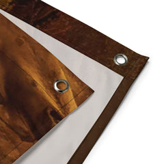Turtle Tree Painting Flag Tapestry