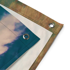 Boat Oil Painting Flag Tapestry