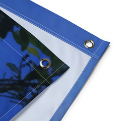 Riverside Walk Painting Flag Tapestry