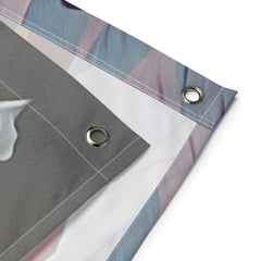 Still Life Grapes Painting Flag Tapestry