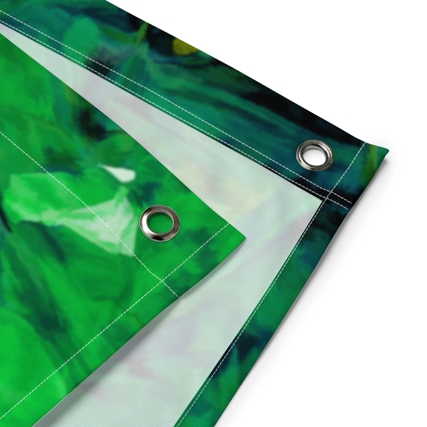 Abstract Green Painting Flag Tapestry