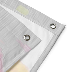 Rainbow  Rose Painting Flag Tapestry
