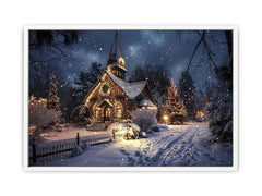 Winter Canvas Christmas   Painting Print