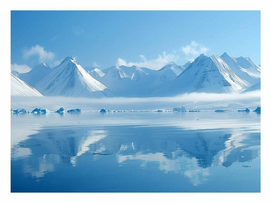 Snow Mountain Canvas Art Print