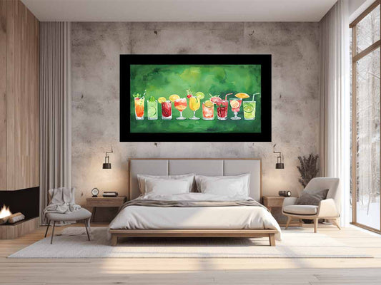 Summar Cocktails Canvas Art Print