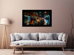 Melbourne  Street Night Canvas painting  Print