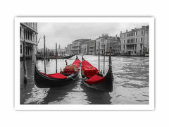 venice Gondolas  Canvas Art Print