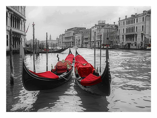 venice Gondolas  Canvas Art Print