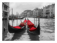venice Gondolas  Canvas Art Print