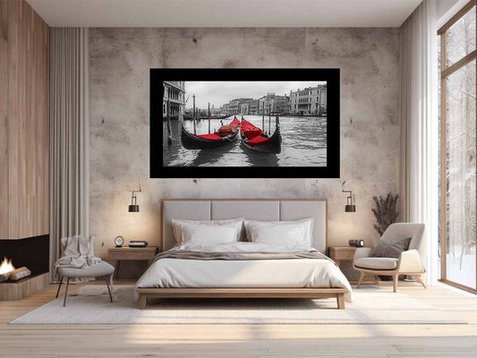 venice Gondolas  Canvas Art Print